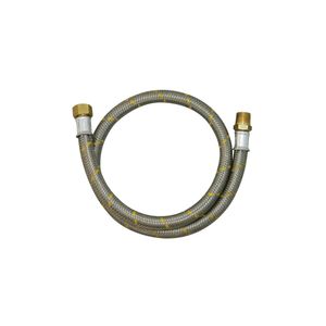 Ligação Flexível Jackwal 2543 P/ Fogão 3/8' x 1/2' 1 M Aço Inox