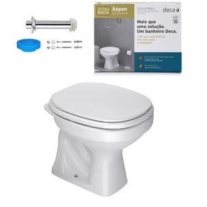 Kit Deca Aspen Bacia Convencional e Acessórios Branco