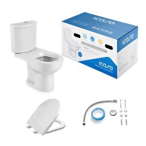 Kit Icasa Luna Speciale Bacia/Caixa e Acessórios Branco