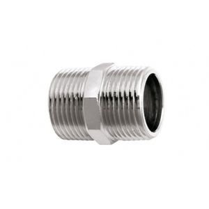Nípel Blukit 170621 Duplo 1/2' Cromado Liga de cobre