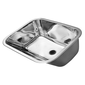 Tanque Docol 10948 Monobloco C/ Válvula Lavanderia Aço Inox Alto Brilho 32 L 55 x 45 Cm