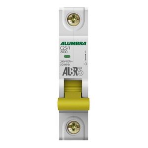 Disjuntor Alumbra ALBR3 Curva C Unipolar 25A