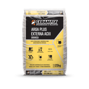 Argamassa Ceramfix AC3 Plus Branca 20 Kg