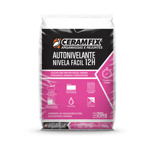 Argamassa Ceramfix Nivela Fácil 12H Autonivelante Cinza 20 Kg