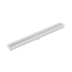 Ralo Tigre Flat Linear Grelha Branca 50 Cm