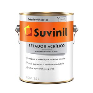 Selador Acrílico Suvinil Branco 3,6 L