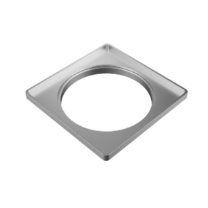 Porta Grelha Tigre Quadrada 150 mm Prata