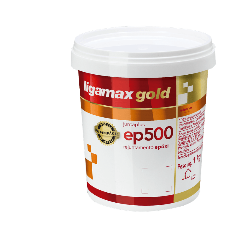 Rejunte Ligamax Epóxi EP500 Preto Intenso 1 Kg