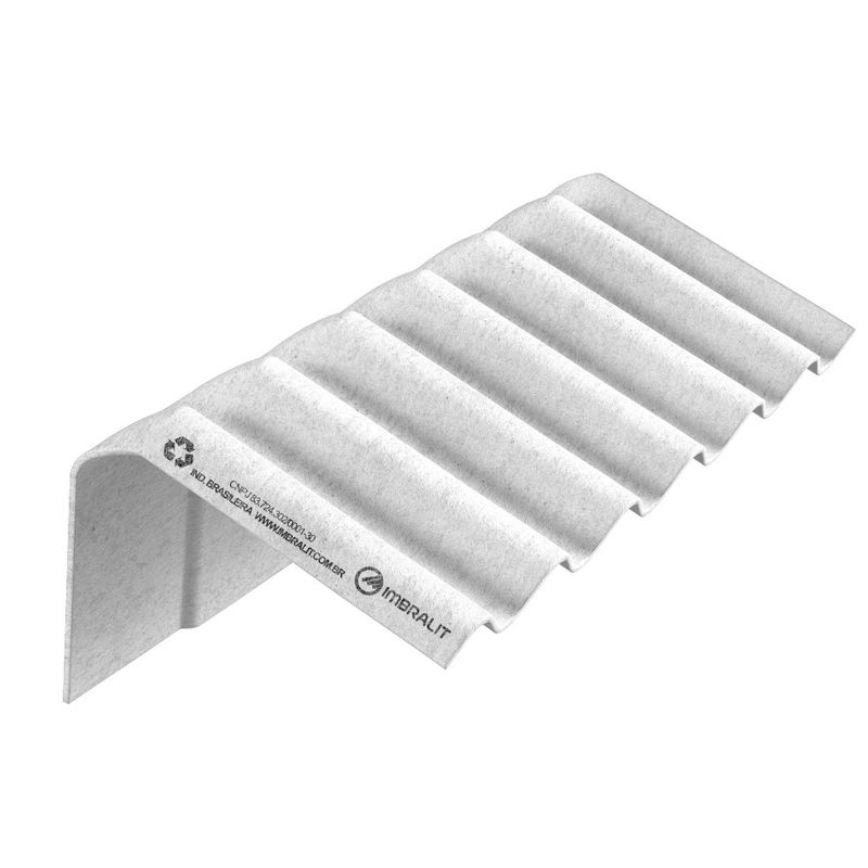 Cumeeira Imbralit P-7 Shed 110 Cm 6 mm 75° Direita