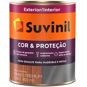 Tinta Suvinil Esmalte Premium Cor & Proteção Fosco Grafite Claro 900 ml