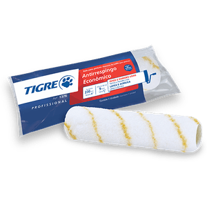 Rolo Tigre 1376 Antirrespingo Econômico Para Pintura 23 Cm