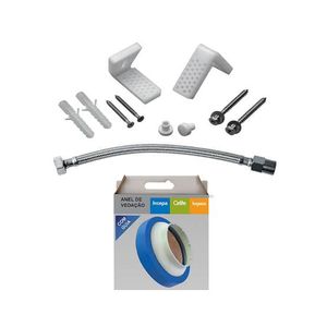 Kit Roca Bacia Convencional e Acessórios Nexo Branco