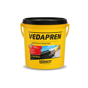 Impermeabilizante Vedacit Vedapren Preto 3,6 L