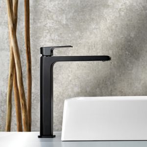 Misturador Lorenzetti LorenLike 2877 B78 Mesa Bica Alta P/ Lavatório Monocomando Preto