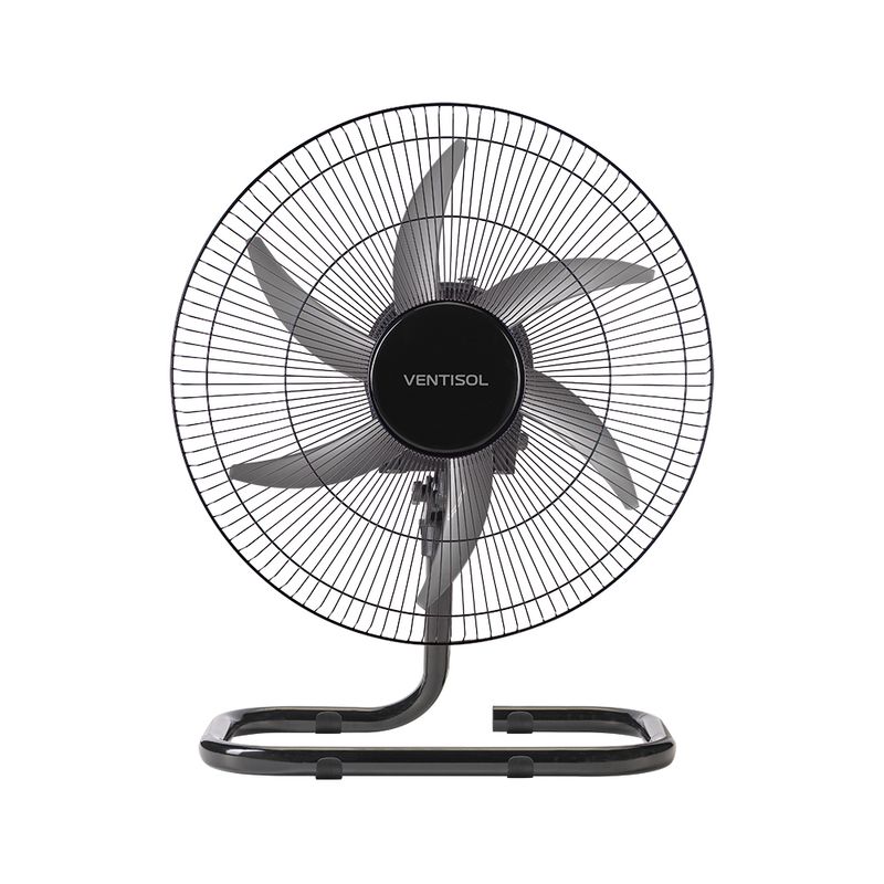 Ventilador Ventisol Turbo 6 Steel Oscilante Mesa 50 Cm Bivolt Preto 200 W