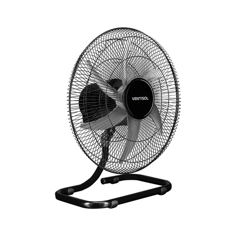 Ventilador Ventisol Turbo 6 Steel Oscilante Mesa 50 Cm Bivolt Preto 200 W