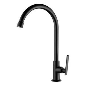 Torneira Lorenzetti LorenStudio 1167 B37 Bancada Bica Móvel P/ Cozinha 1/4 de Volta Preta