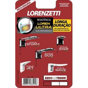 Resistência Lorenzetti 3065-B Acqua Ultra 220 V 7800 W