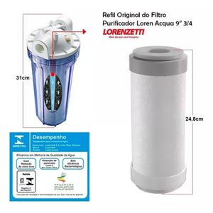Refil Lorenzetti Acqua POU Para Filtro 9.3/4'