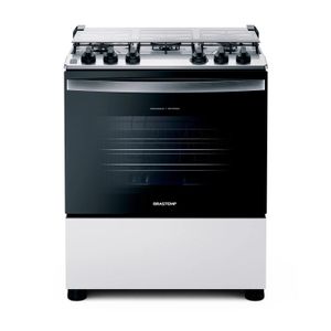 Fogão Brastemp BFS5GCRRNA Gás Piso 5 Bocas Turbo Chama Inox 220 V