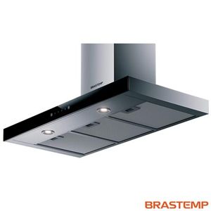 Coifa Brastemp BAE90ARBNA Parede Reto Inox 220 V 90 Cm