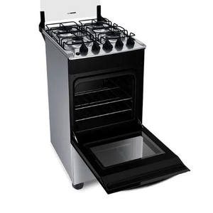 Fogão Brastemp BFO4NBRUNA Gás Piso 4 Bocas Inox Bivolt