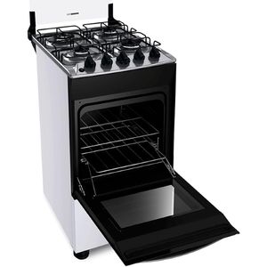 Fogão Brastemp BFO4NBBUNA Gás Piso 4 Bocas Branco Bivolt