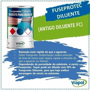 Solvente Aromático Viapol Diluente Fuseprotec 1 L