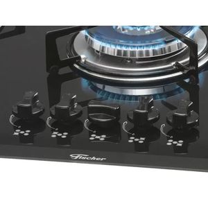 Cooktop Fischer 1743-5733 Gás 5 Bocas Preto Bivolt