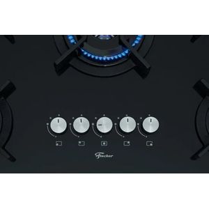 Cooktop Fischer 26298-57077 TC Infinity Gás 5 Bocas Preto Bivolt