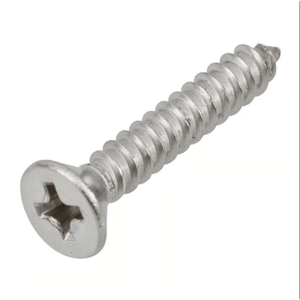 Parafuso Par&Pregos Cabeça Chata Auto Atarraxante 3,9 x 22 mm Inox 20 Unidades