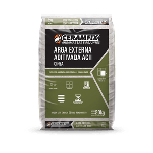 Argamassa Ceramfix AC2 Aditivada Cinza 20 Kg