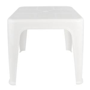 Mesa Mor Quadrada Apoio Plástica Branca