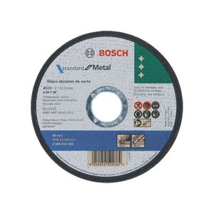Disco Bosch 383 Standard for Metal de Corte 115 mm 1 mm 4.1/2' x 7/8'