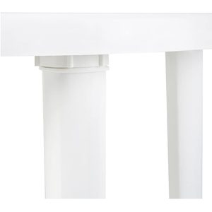 Mesa Mor Redonda Desmontável Plástica Branca