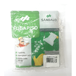 Espaçador Sândalo Fugapiso Flexível Transparente 6 mm 50 Peças