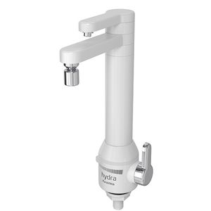 Torneira Hydra Puravitta Mesa Bica Alta Móvel Elétrica Com Purificador Escolha Gradual 1/4 de Volta Branca 5500 W