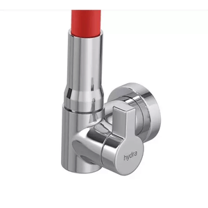 Torneira Hydra Hydramotion 1168 Parede Bica Flexível P/ Cozinha 1/4 de Volta Vermelha