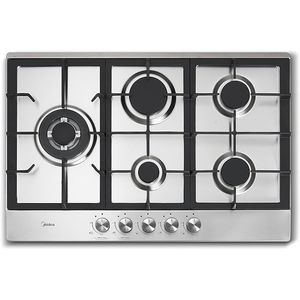 Cooktop Midea CYA5B 5 Bocas Tripla Chama Inox Bivolt