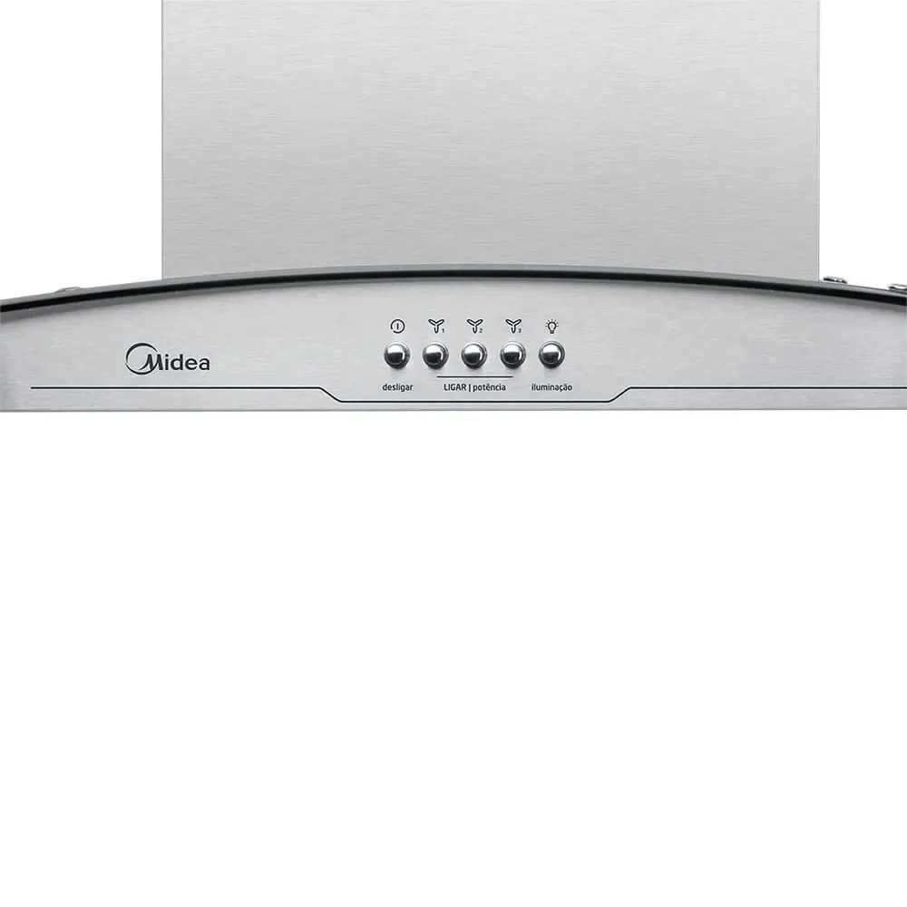 Coifa Midea RGB602 Parede C/ Vidro C| Casas da Água - Casas da Água