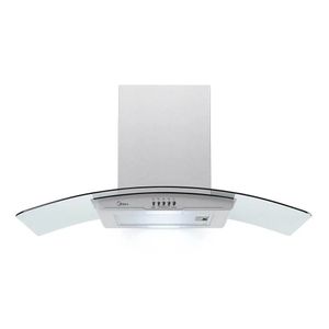 Coifa Midea RGB902 Parede C/ Vidro Curvo Inox 90 Cm