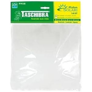 Plafon Taschibra Solari Quadrado E27 28 x 28 Cm