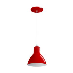 Luminária Taschibra TD 622 Design E27 Vermelha