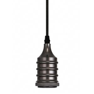 Pendente Taschibra Dot Metal Wave E27 Preto Perolado