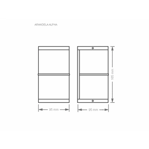 Arandela Taschibra Alpha W1W G9 Branca
