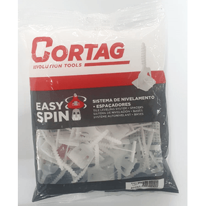 Espaçador Cortag 62592 Easy Spin Nivelador de Piso 1 mm 50 Unidades