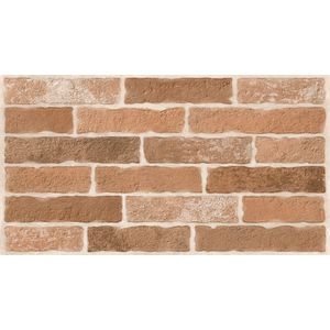 Revestimento Embramaco ART58972 Brick Inglês Red Acetinado Classe A - Retificado 33 x 60 Cm