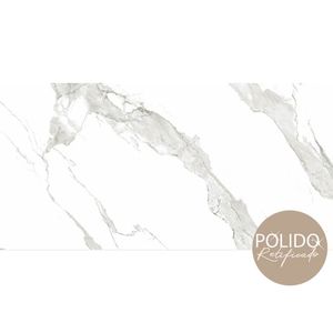 Piso Formigres Gran Statuário Polido Classe A - Retificado 60 x 120 Cm