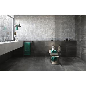 Piso Eliane Fiji White Mesh Matte Classe A 7,5 x 7,5 Cm 1,59 m²
