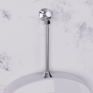Válvula Blukit 190904 P/ Mictório Temporizada C/ Canopla e Flexível Cromada 30 Cm